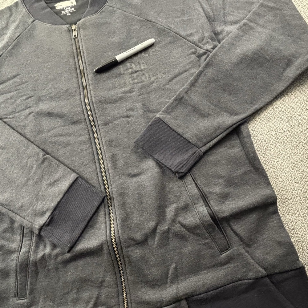 A**holes live forever Jacket Adult Size Extra Large Gray Full Zip Long Sleeve - Picture 5 of 14